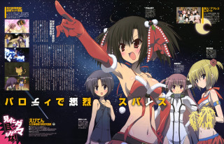 Anime girls group poster english - english free wallpaper
