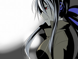 Woman long hair blue eyes 5 - background free wallpaper