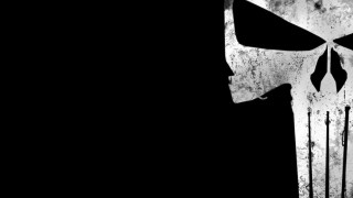 Skull knife black white background - its mouth free wallpaper
