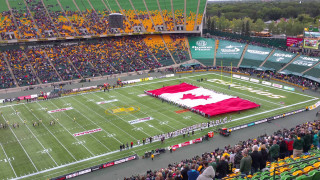 Canadian flag football game stadium - the stand free wallpaper