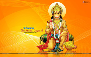 Hindu god yellow background message - figurative art free wallpaper