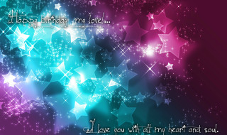 Colorful background stars quote image - lyco art free wallpaper for desktop