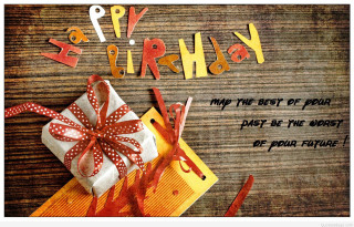 Happy birthday card gift red - a happy birthday card free wallpaper