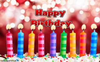 Birthday cake candles happy message 3 - a happy birthday message free wallpaper