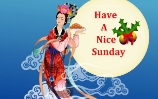 Woman holding food holly sunday - ding guanpeng free wallpaper