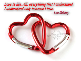 Red heart clips love is - metal free wallpaper