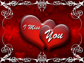 Two hearts i miss you 2 - two heart free wallpaper