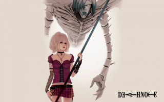 Woman short skirt sword monster - a short skirt holding free wallpaper