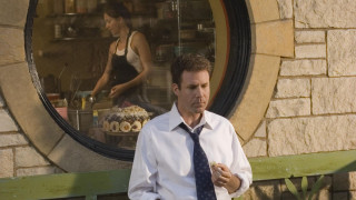Man tie standing window woman - arthouse free wallpaper