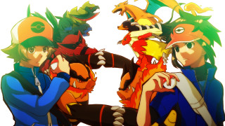People hats anime outfits sitting - pokemon free wallpaper