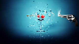 Gun wine splash water glass - cyril rolando free wallpaper