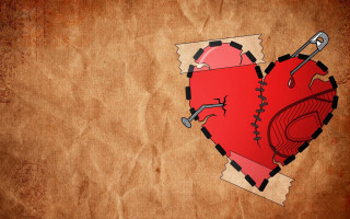 Broken heart wrench paper torn - torn free wallpaper