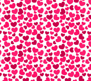 Hearts group white background pink - a white background free wallpaper