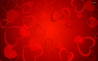 Red background hearts pattern repeating - anne dunn free wallpaper