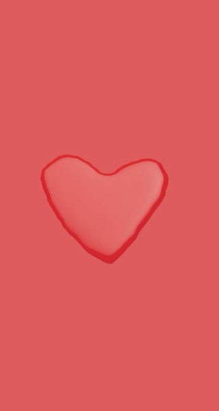 Heart shaped object red background 2 - computer art free wallpaper