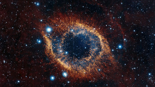 Large blue ring starfield space 2 - anish kapoor free wallpaper