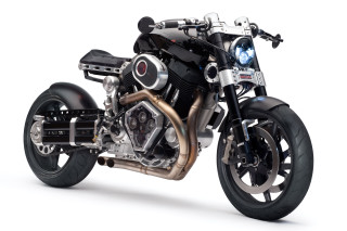 Motorcycle big exhaust system side - panfuturism free wallpaper
