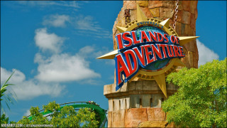 Islands of adventure theme park - international typographic style free wallpaper for desktop