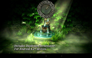 Clock fountain dark forest light - inspired free wallpaper