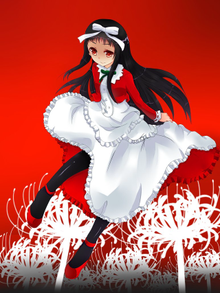 Woman white dress red jacket - firework free wallpaper