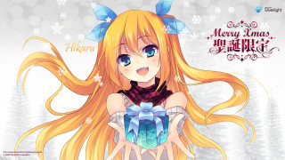 Girl blonde hair present box - present free wallpaper