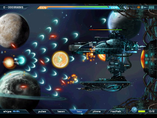 Computer space scene planets background - free gaming wallpaper for desktop