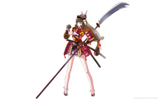 Woman costume sword skull head - a skull free wallpaper