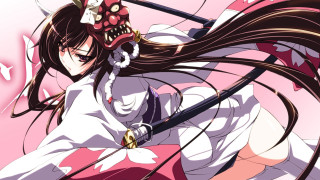 Woman long hair sword hand 3 - visual art free wallpaper