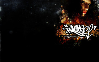 Woman black hair beware graffiti - graffiti art free wallpaper