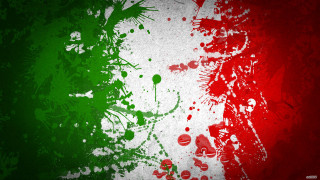Grungy flag red green background - correggio free wallpaper