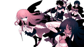 Anime girls long hair black 9 - wearing free wallpaper