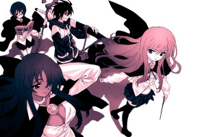 Anime girls long hair black 10 - wearing free wallpaper