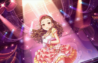 Girl dress stage microphone spotlight - a stage free wallpaper