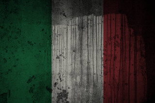 Flag painted grungy wall red - text free wallpaper