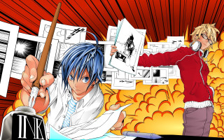Man blue hair red jacket - a red jacket free wallpaper