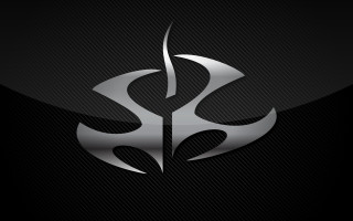 Black silver logo white symbol - behance hd free wallpaper