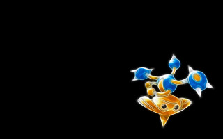 Colorful fish black background blue - shiny free wallpaper