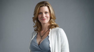 Woman blue top white cardigan - blue free wallpaper
