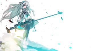 Woman gun sword hand action 2 - rayonism free wallpaper for desktop
