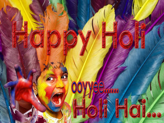 Child painted face feathers happy - painted free wallpaper