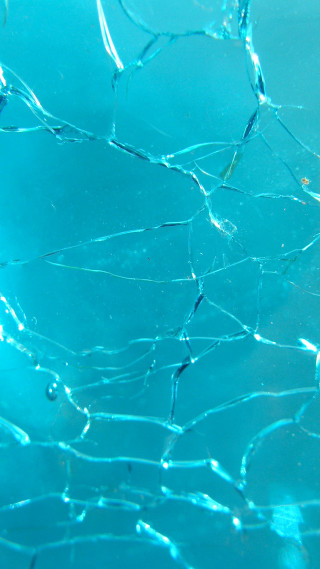 Broken glass window blue background - cornelia parker free wallpaper