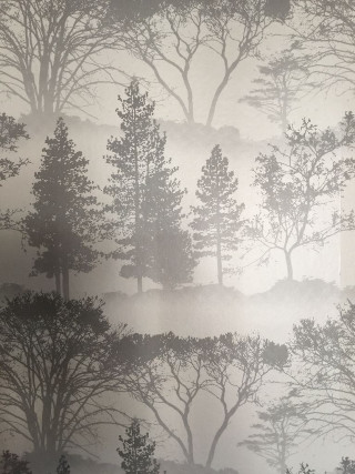Trees fog background wallpaper nature - modern european ink painting free wallpaper
