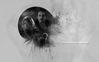 Man woman circle tree fog - a circle free wallpaper