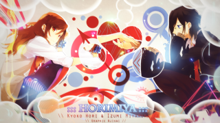 Anime couple wall bubbles circles - toyism free wallpaper