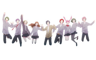 Jumping people arms hands air 2 - their hands in free wallpaper