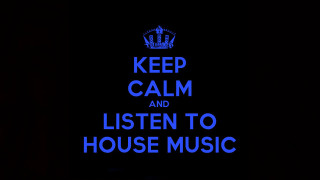 Blue keep calm listen house - a crown free wallpaper