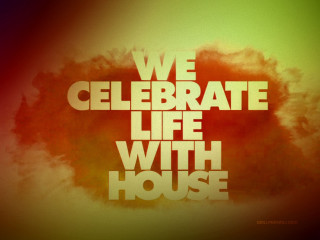 Red yellow poster celebrate life - constant free wallpaper