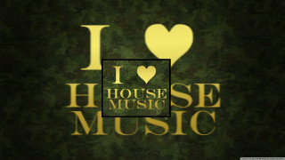 Green background heart house music - a green background free wallpaper
