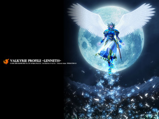 Woman wings hill fullmoon night - full free wallpaper
