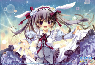 Anime girl white dress wings - magic realism free wallpaper for desktop
